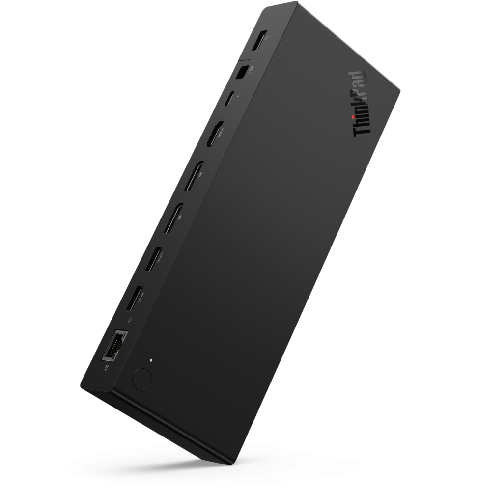 Lenovo ThinkPad Thunderbolt 4 Smart Dock Gen2 7500 Thunderbolt 4 40 Gbps 100W Dual 4K / 8K (40BE0135EU) — vue ensemble — livraison Global Zone à Rabat