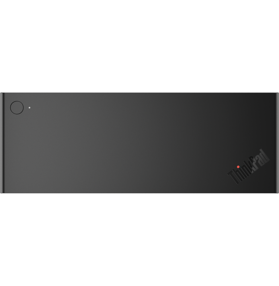 Lenovo ThinkPad Thunderbolt 4 Smart Dock Gen2 7500 Thunderbolt 4 40 Gbps 100W Dual 4K / 8K (40BE0135EU) — angle ouvert — livraison Global Zone à Casablanca