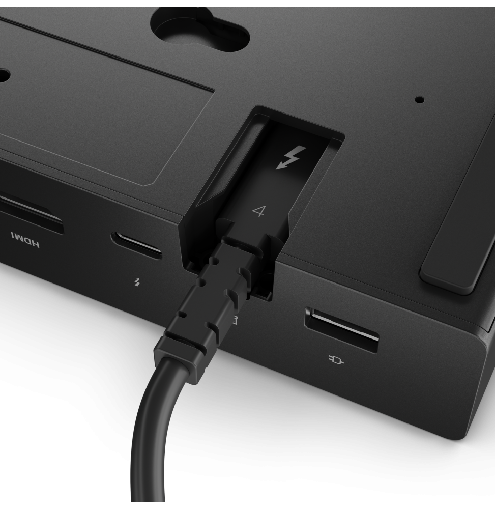 Lenovo ThinkPad Thunderbolt 4 Smart Dock Gen2 7500 Thunderbolt 4 40 Gbps 100W Dual 4K / 8K (40BE0135EU) — vue de face — livraison Global Zone à Fès