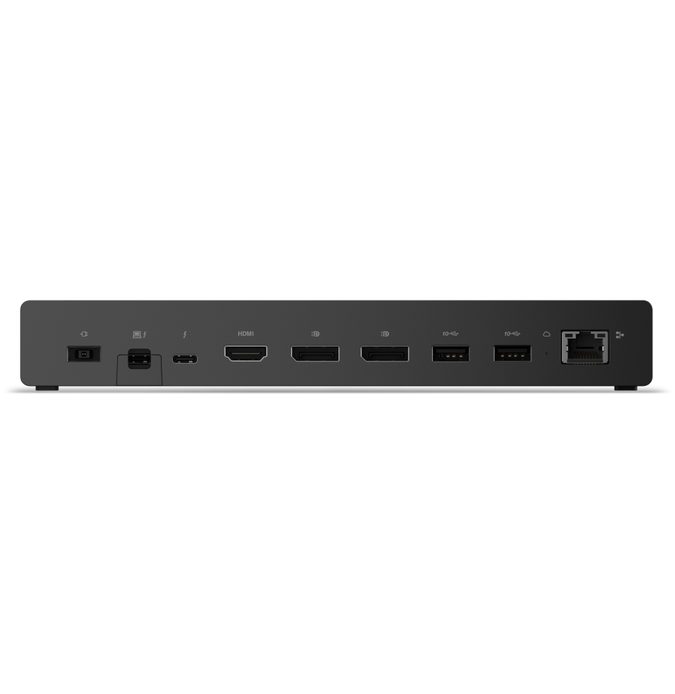 Lenovo ThinkPad Thunderbolt 4 Smart Dock Gen2 7500 Thunderbolt 4 40 Gbps 100W Dual 4K / 8K (40BE0135EU) — vue arrière — livraison Global Zone à Marrakech
