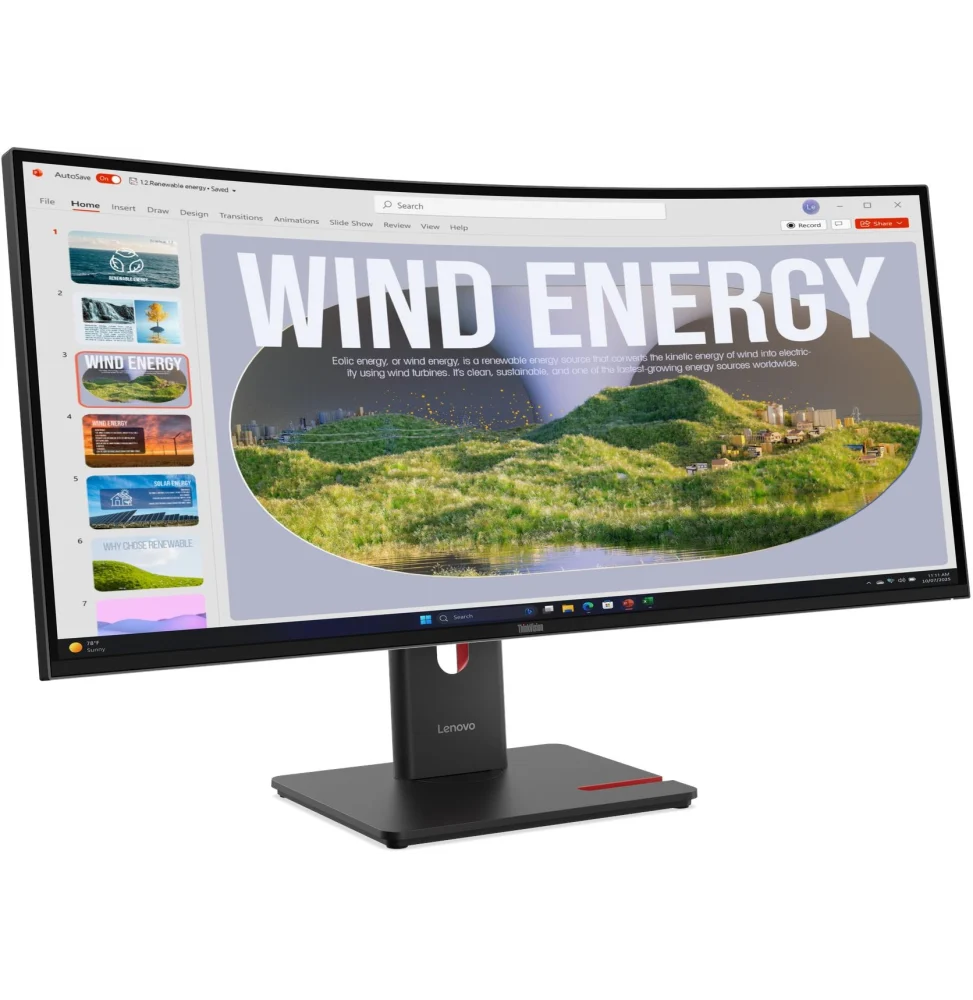 Lenovo ThinkVision T34WD-40 — vue produit, livraison Global Zone à Rabat