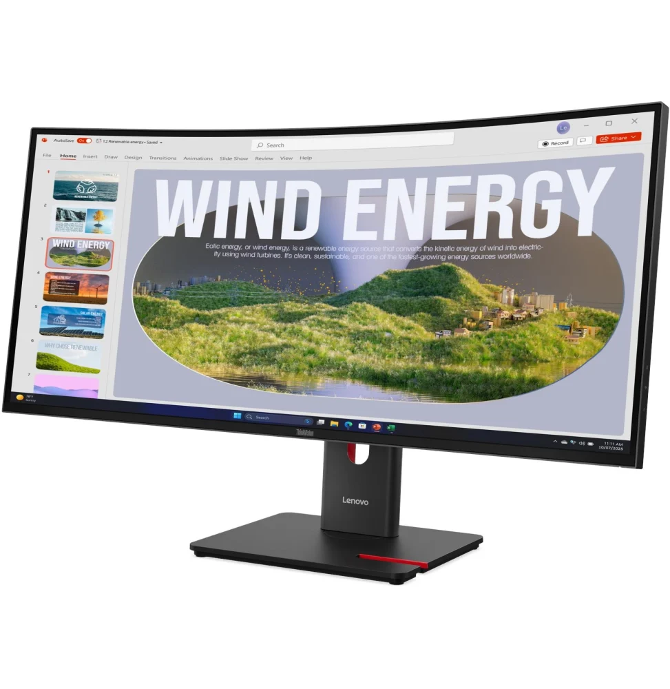Lenovo ThinkVision T34WD-40 — vue produit, livraison Global Zone à Tanger