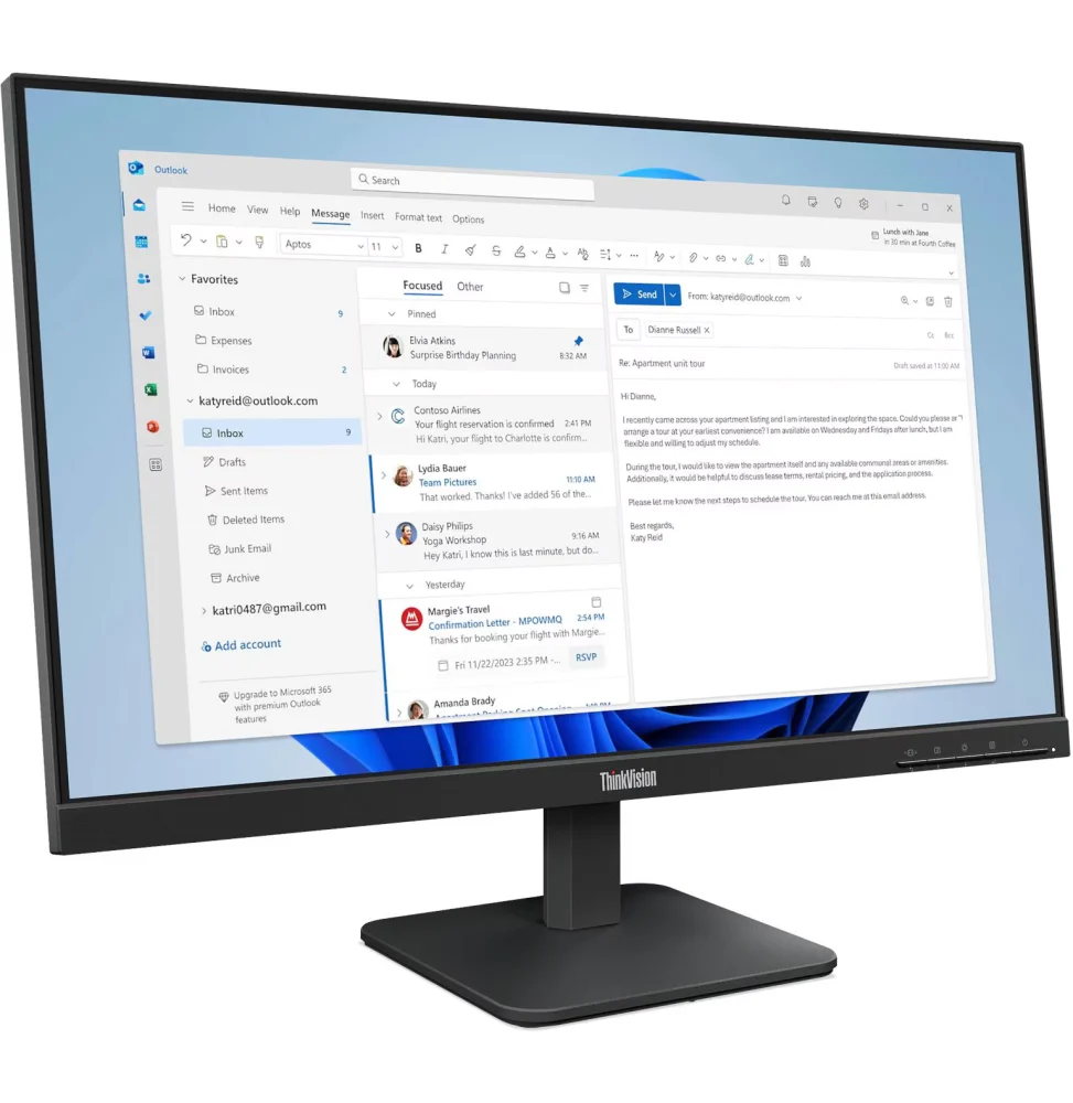 Lenovo ThinkVision S24-4e — vue produit, livraison Global Zone à Rabat