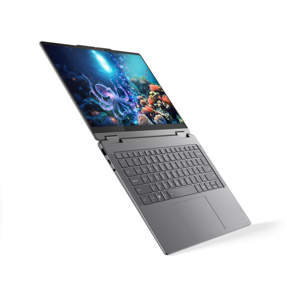 Lenovo Yoga 7 2-in-1 14ILL10 Ultra 7 258V 32 Go 1 To SSD 14" OLED 2,8K (83JQ009MFG) — vue latérale — livraison Global Zone à Agadir