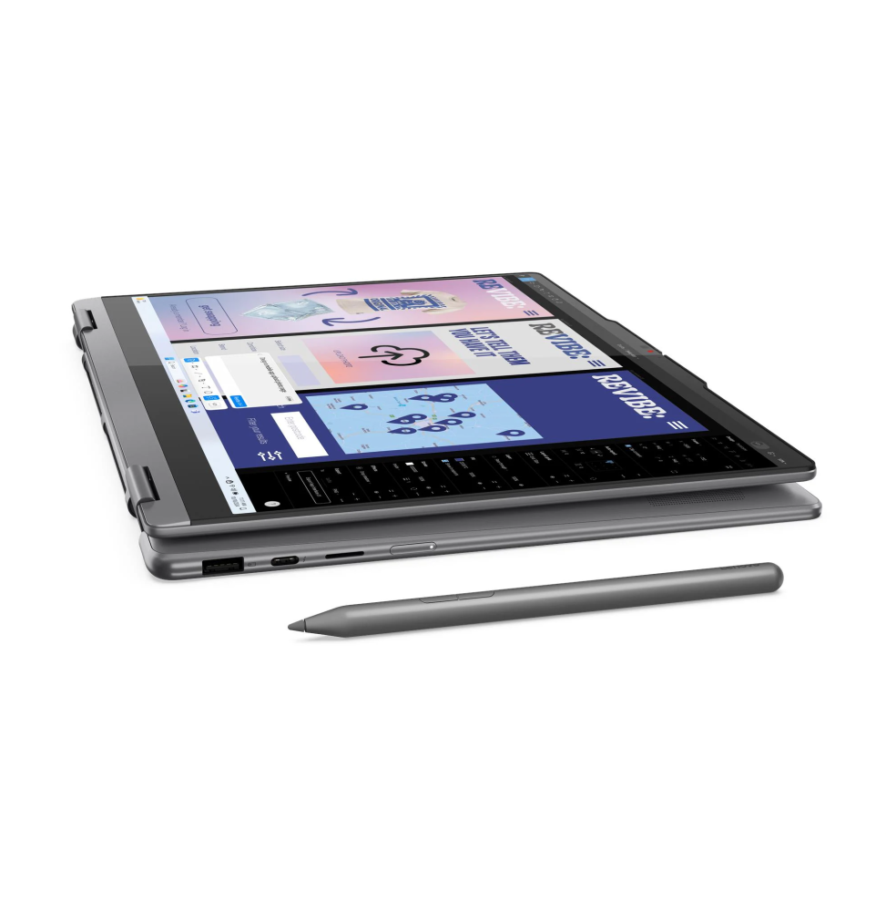 Lenovo Yoga 7 2-in-1 14ILL10 Ultra 7 258V 32 Go 1 To SSD 14" OLED 2,8K (83JQ009MFG) — angle ouvert — livraison Global Zone à Casablanca