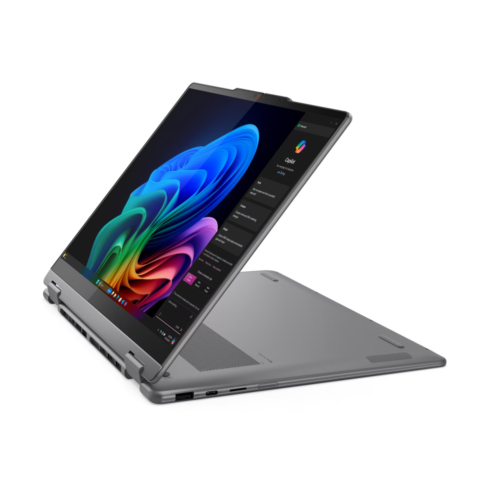 Lenovo Yoga 7 2-in-1 14ILL10 Ultra 7 258V 32 Go 1 To SSD 14" OLED 2,8K (83JQ009MFG) — vue de profil — livraison Global Zone à Tanger