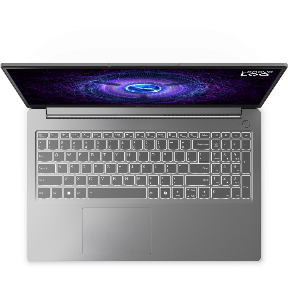 Lenovo LOQ 15IAX9E i5-12450HX RTX 2050 4 Go 16 Go DDR5 512 Go SSD (83LK006SFE) — vue de profil — livraison Global Zone à Tanger