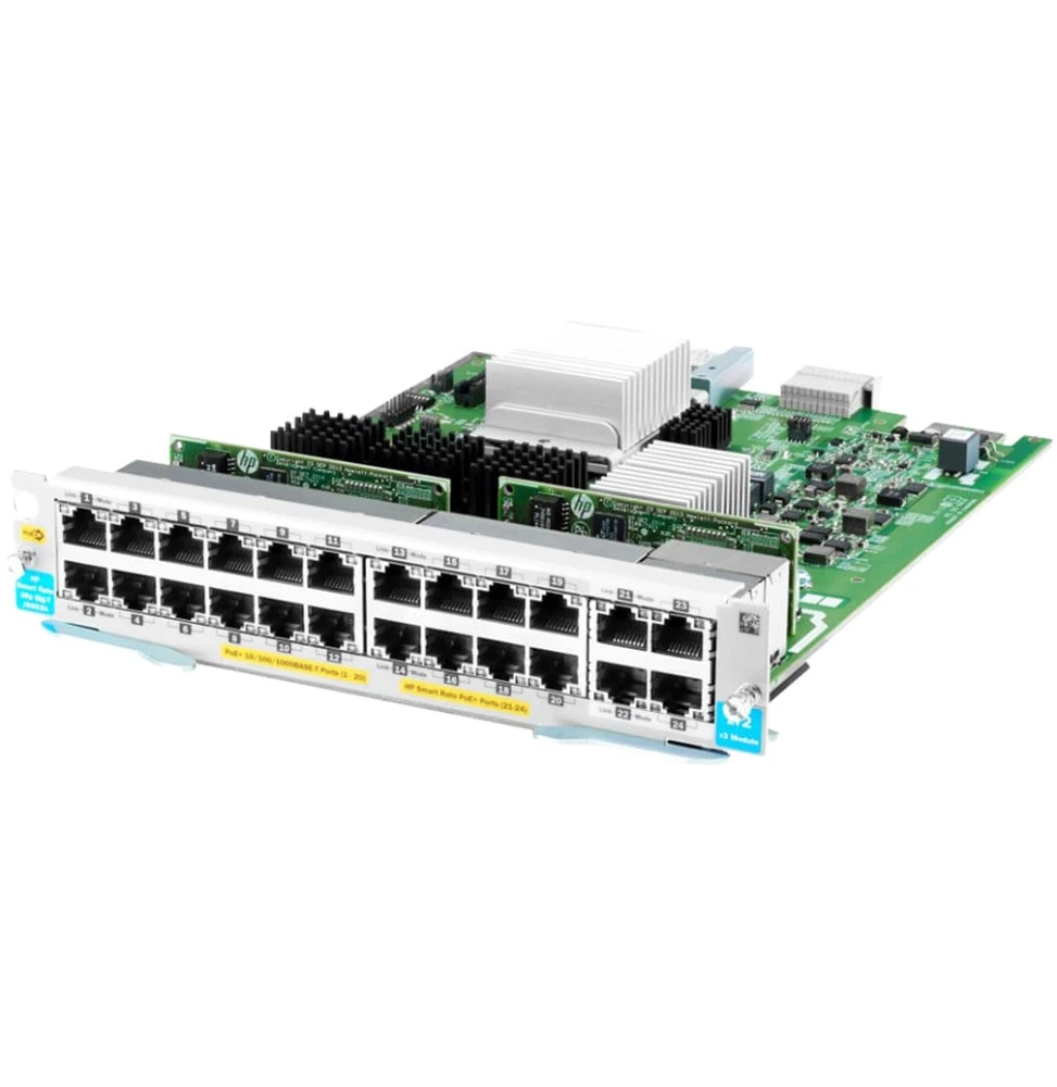 Module Réseau Aruba 20-ports PoE / 4-port SFP v3 zl2 J9990A vue de face