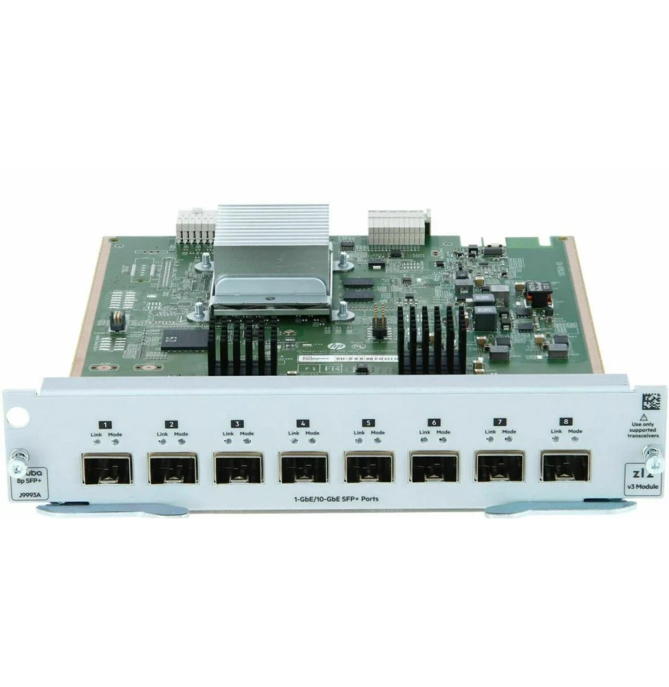 Module Réseau Aruba 8-port 1G/10GbE SFP MACsec v3 zl2 J9993A vue de face