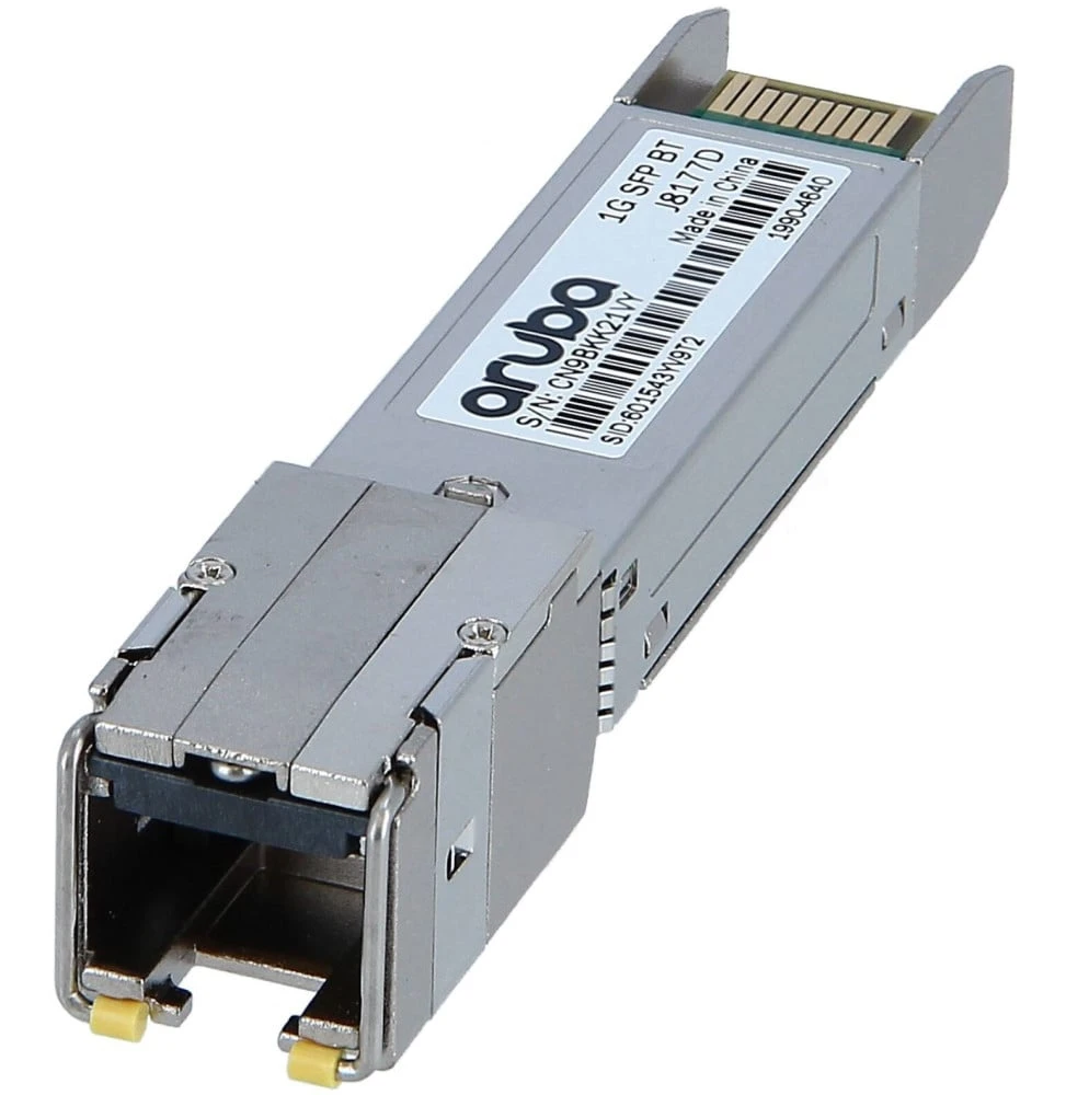 Module SFP Aruba 1G SFP RJ45 T 100 m J8177D vue 2 — Global Zone Rabat