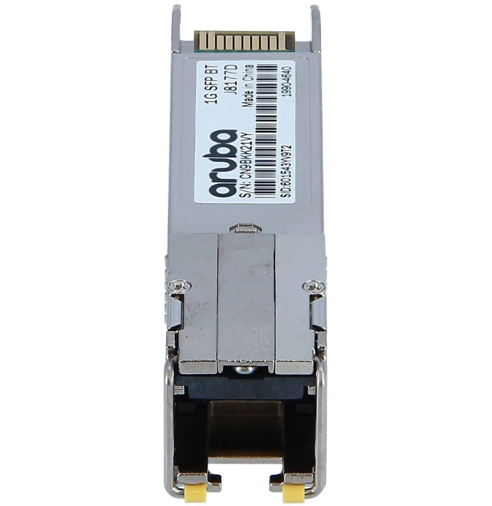 Module SFP Aruba 1G SFP RJ45 T 100 m J8177D vue de face