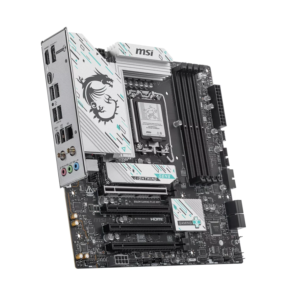 MSI B860M Gaming Plus WiFi — vue produit, livraison Global Zone à Rabat