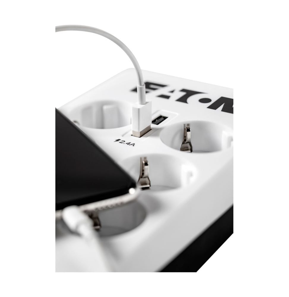 Multiprise Parafoudre Eaton Protection Box 8 Tel USB FR Maroc
