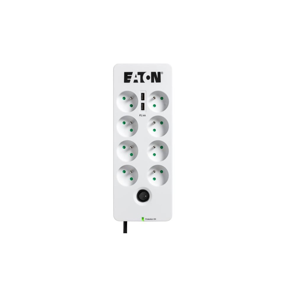 Multiprise Parafoudre Eaton Protection Box 8 Tel USB FR PB8TUF Maroc Multiprise Parafoudre Eaton Protection Box 8 Tel USB FR Maroc