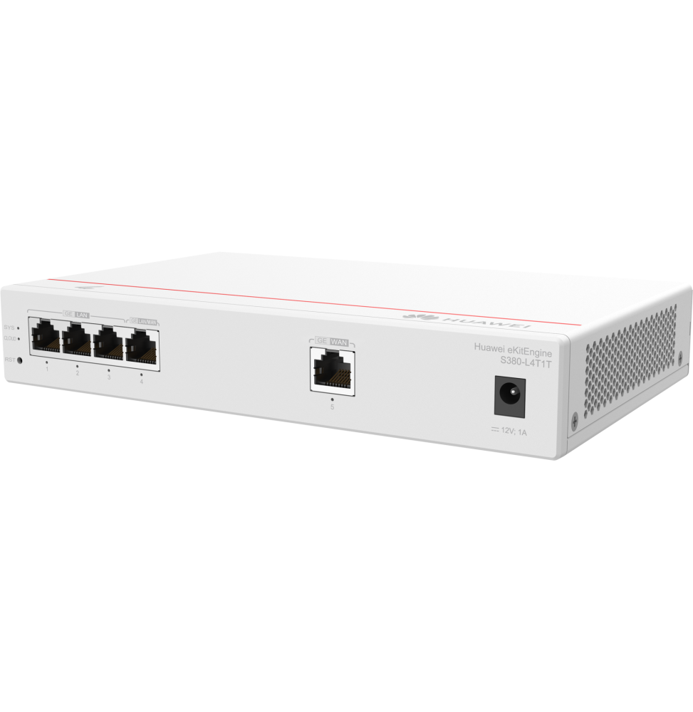 Passerelle Multi-Services Huawei eKit S380-L4T1T connectique — Global Zone Marrakech