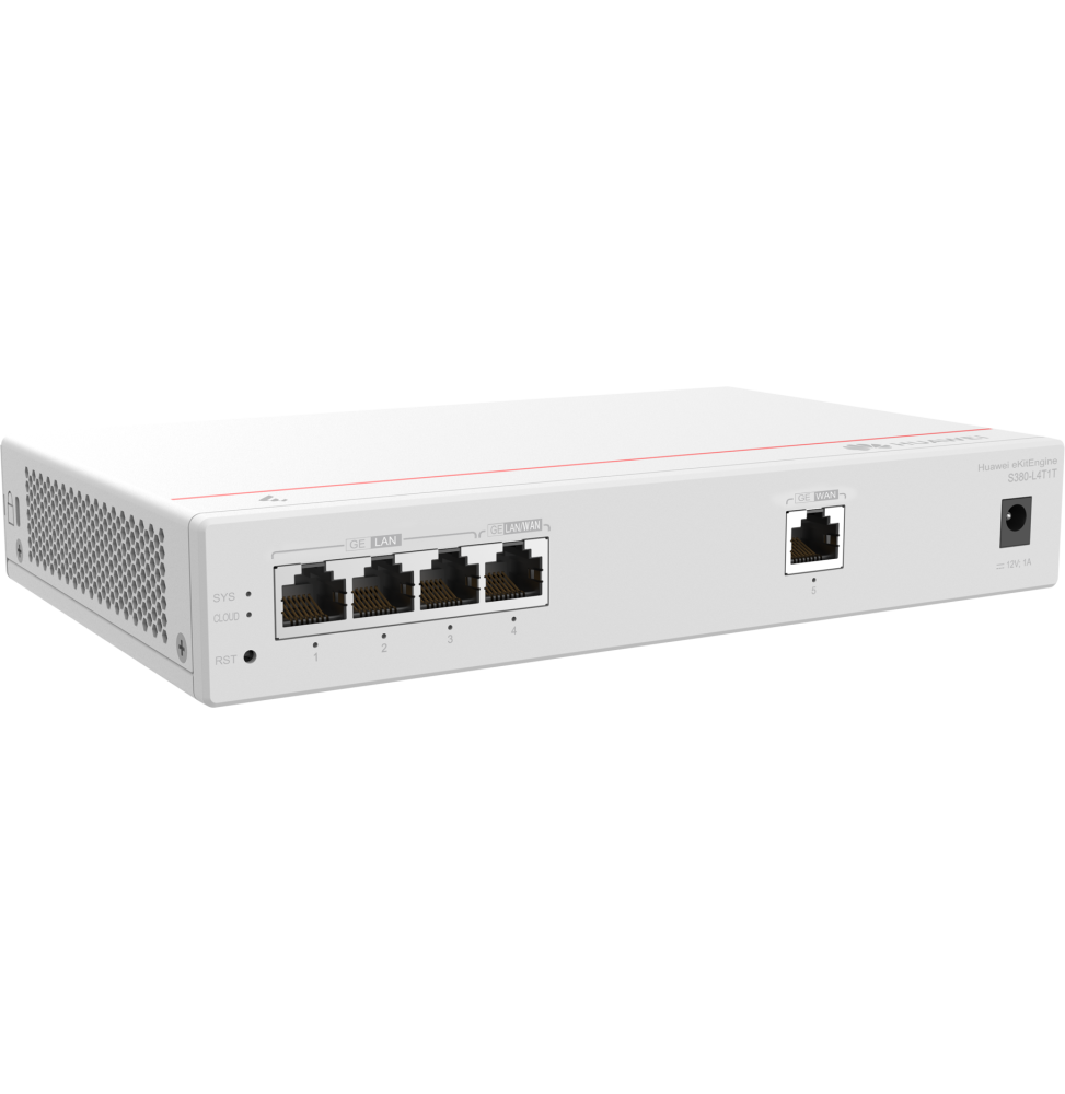 Passerelle Multi-Services Huawei eKit S380-L4T1T vue angle — Global Zone Rabat