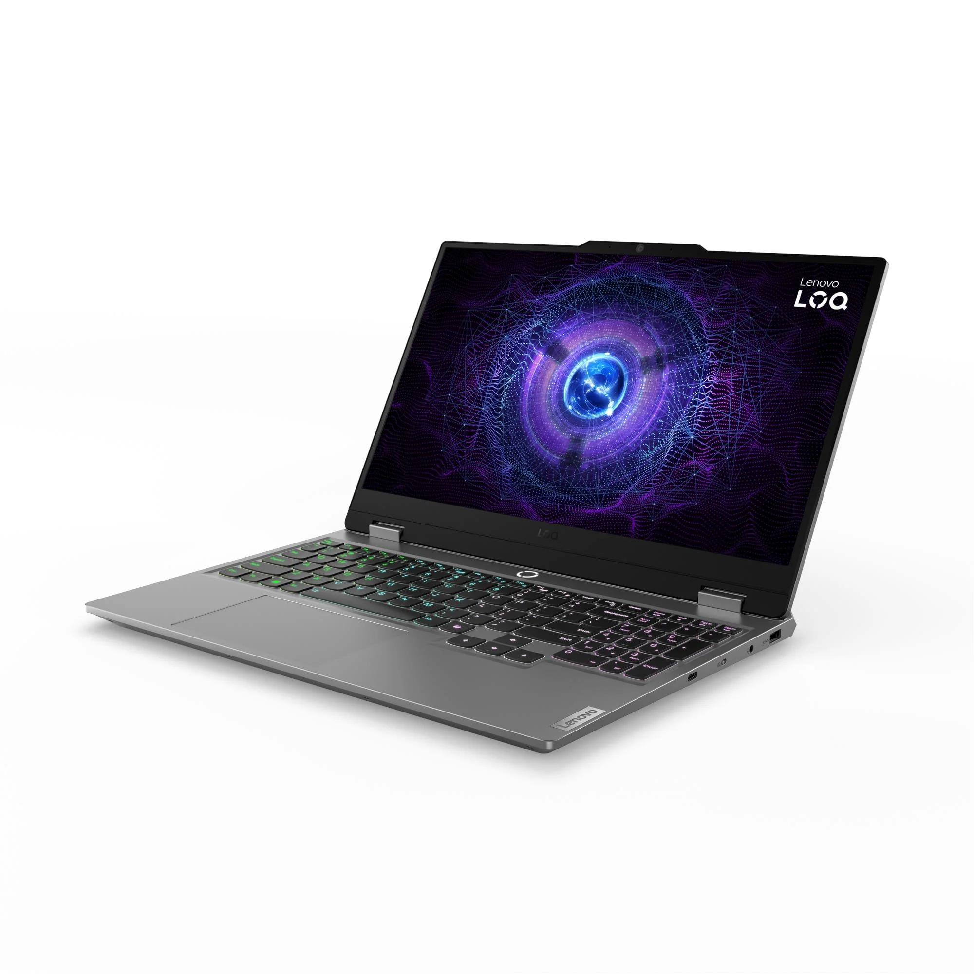 PC portable Lenovo LOQ 15IRX9 vue trois-quarts