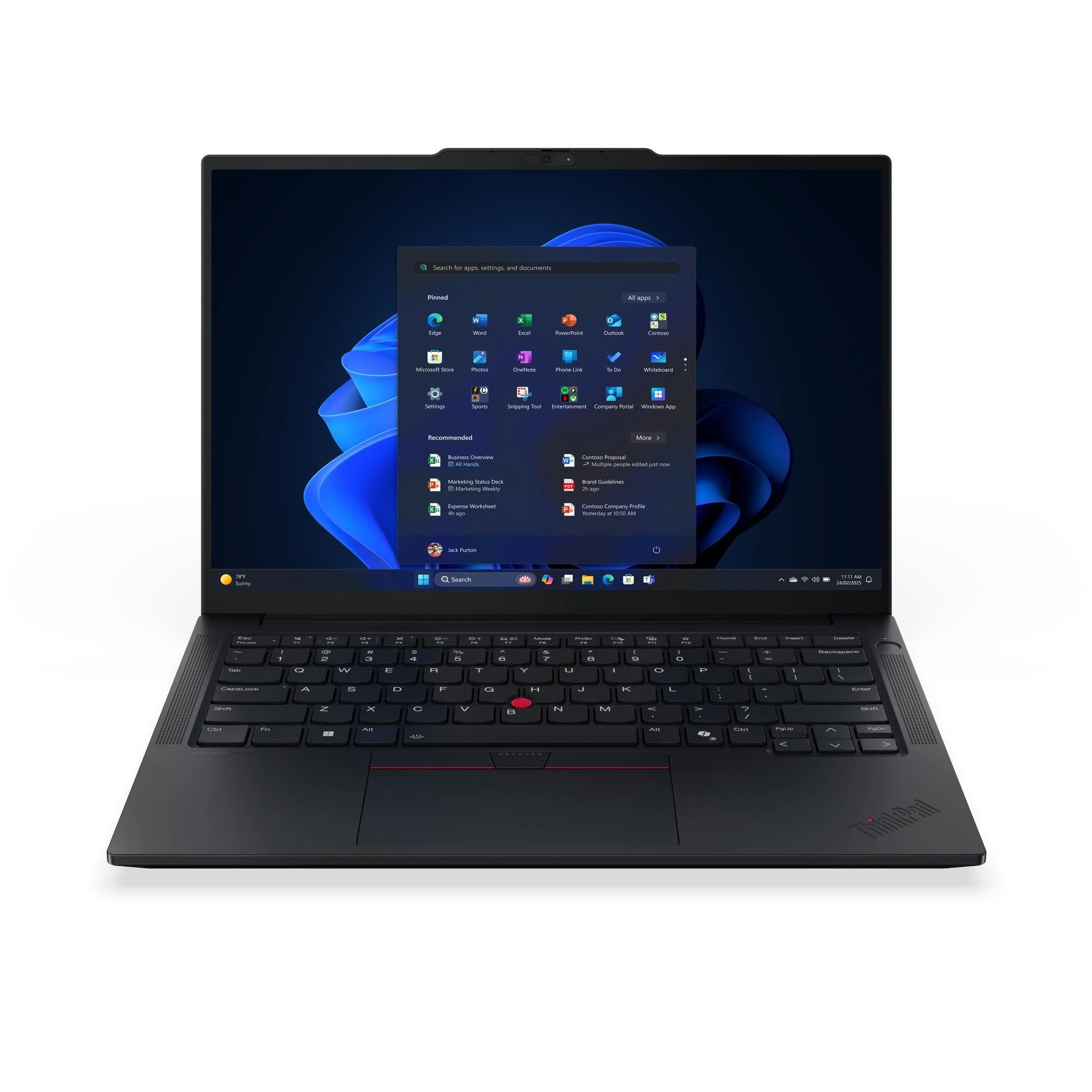 PC portable Lenovo Thinkpad E14 Gen 7 ouvert