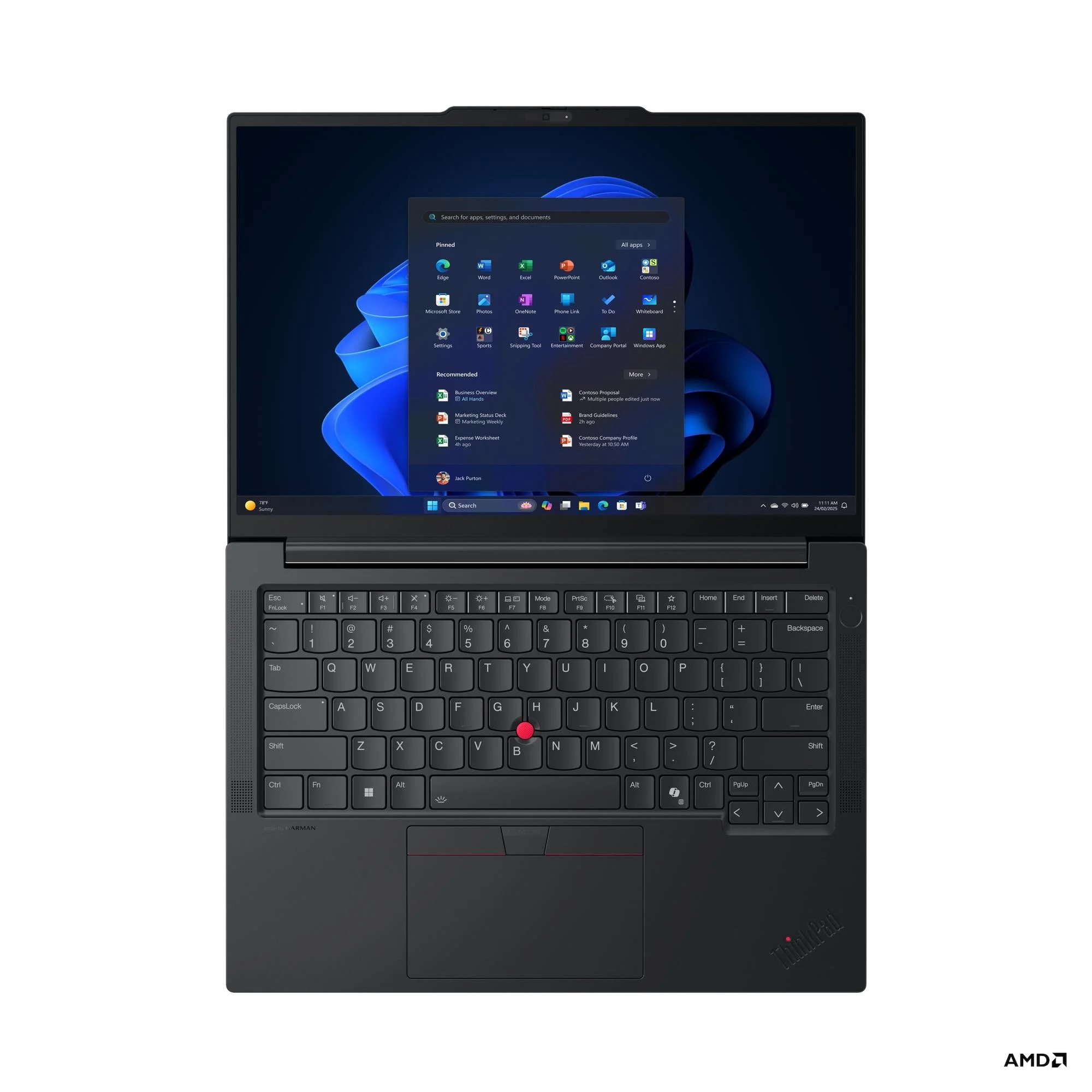 PC portable Lenovo ThinkPad E14 Gen 7 AMD vue produit