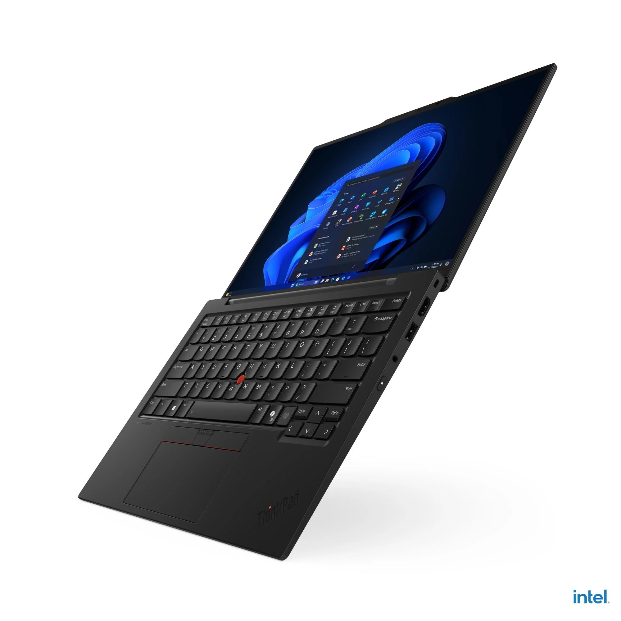 PC portable Lenovo ThinkPad X1 Carbon Gen 13 Aura Edition vue trois-quarts