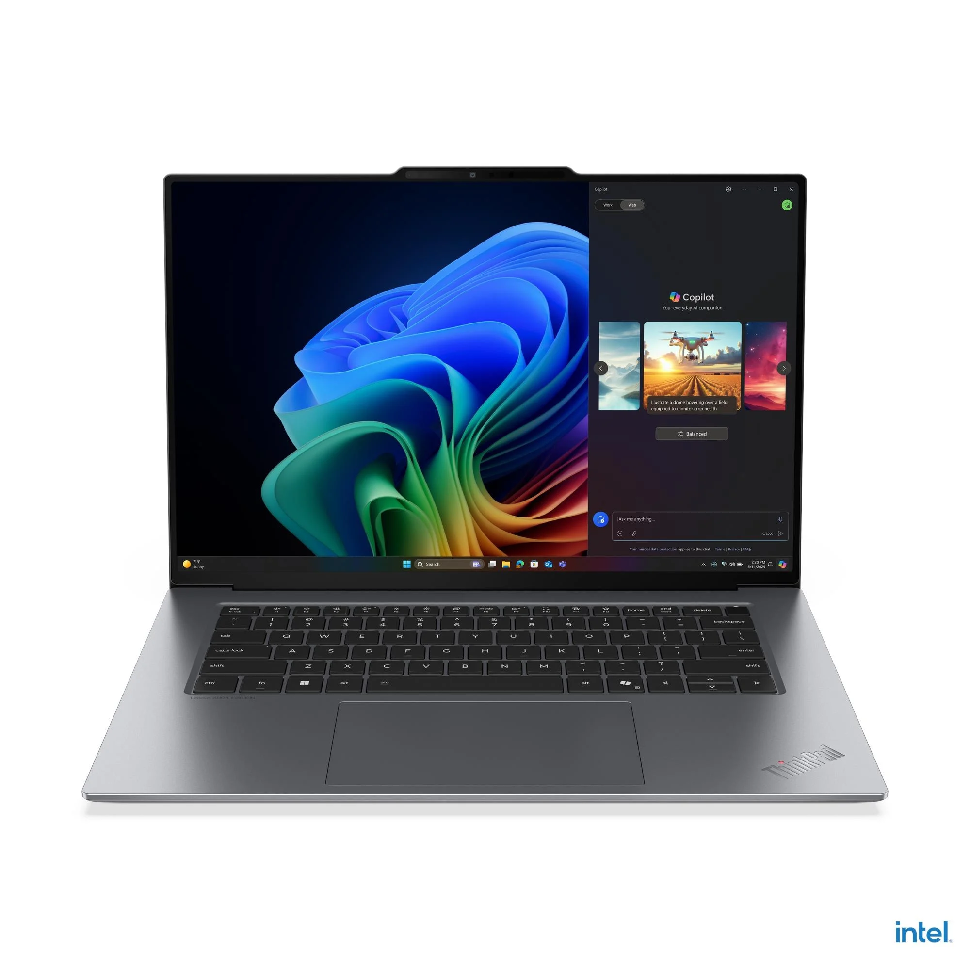 PC portable Lenovo ThinkPad X9-15 Gen 1 Aura Edition vue de profil