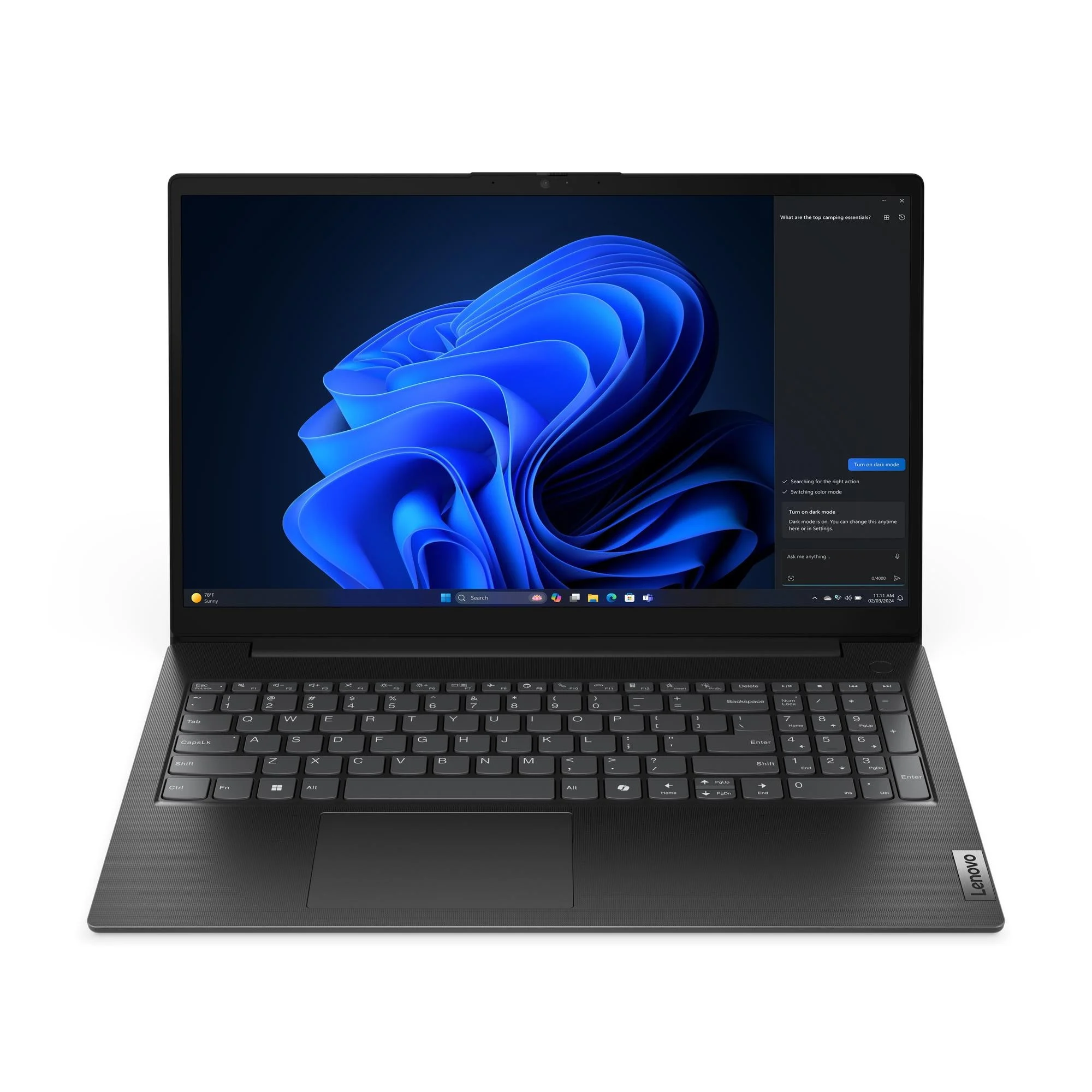 PC portable Lenovo V15 Gen5 IRL vue de profil