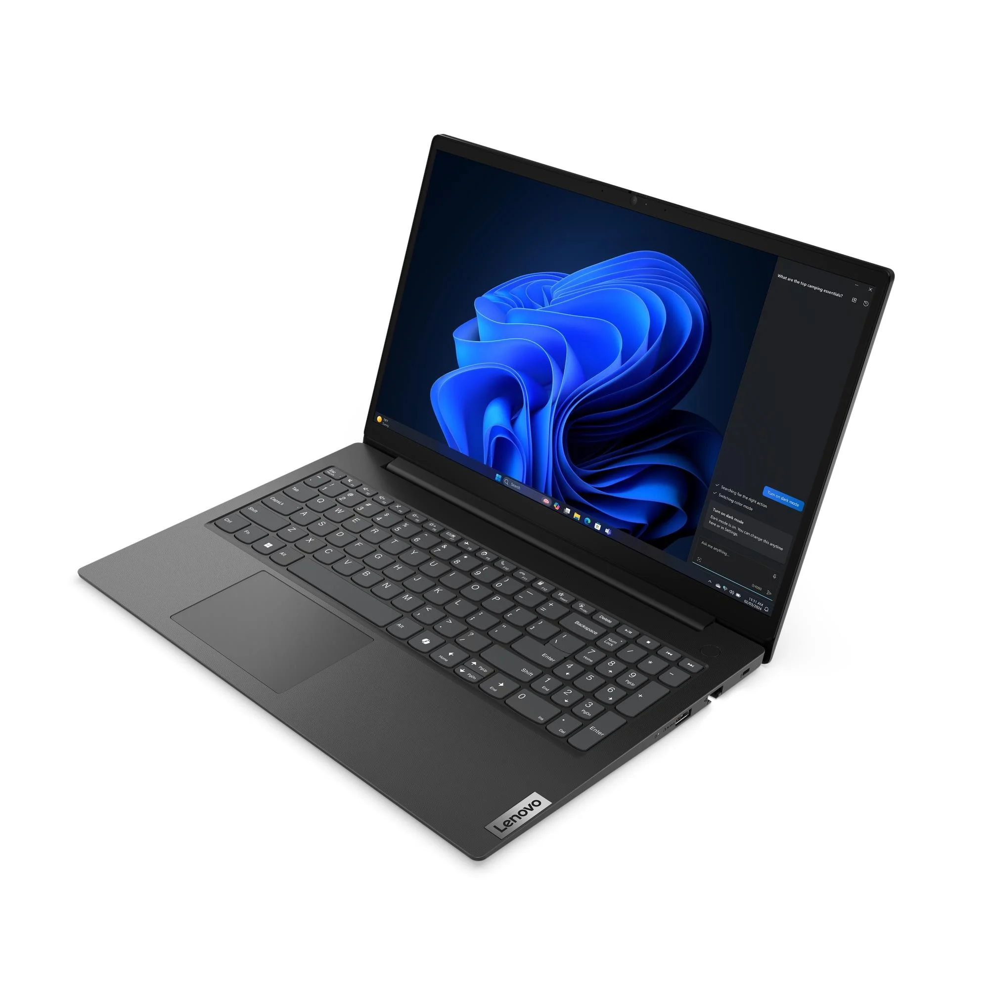 PC portable Lenovo V15 Gen5 IRL vue trois-quarts