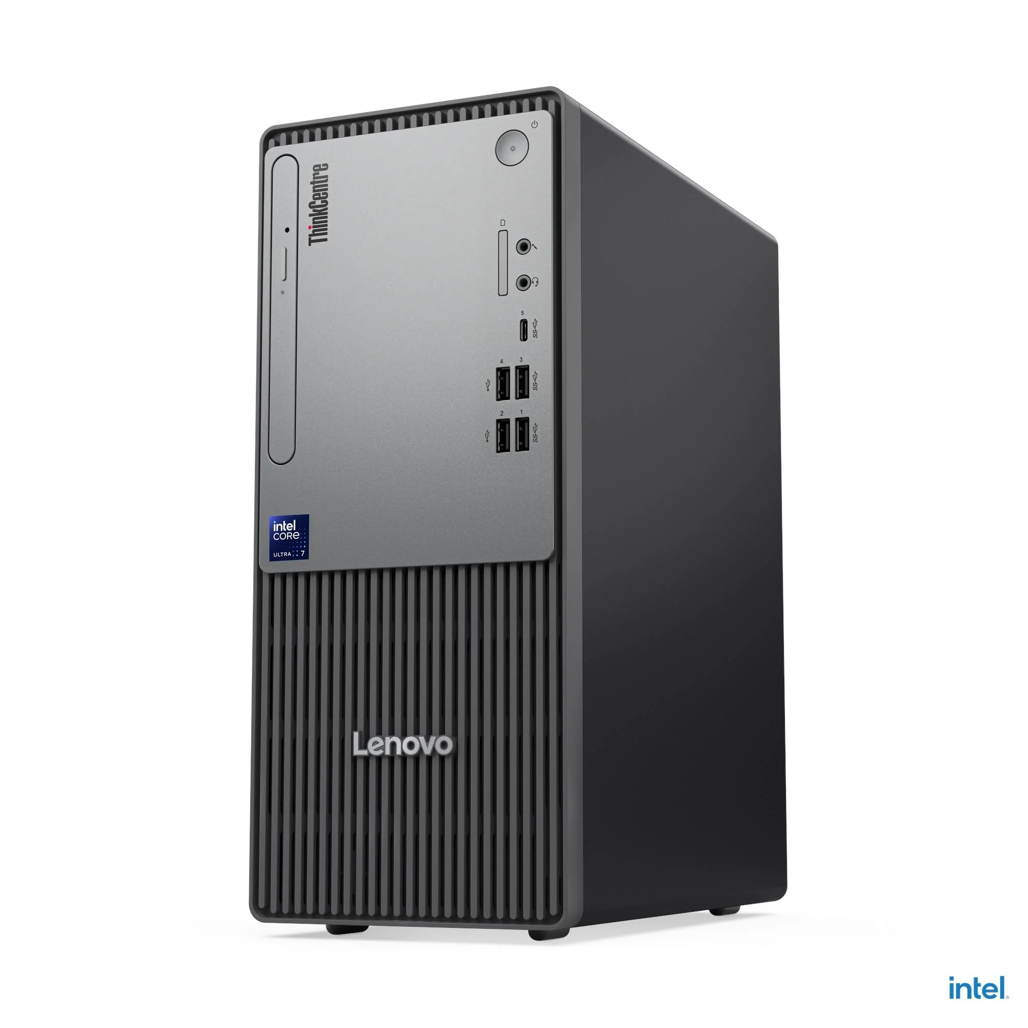 PC de bureau Lenovo ThinkCentre neo 50t Gen 6 vue trois-quarts