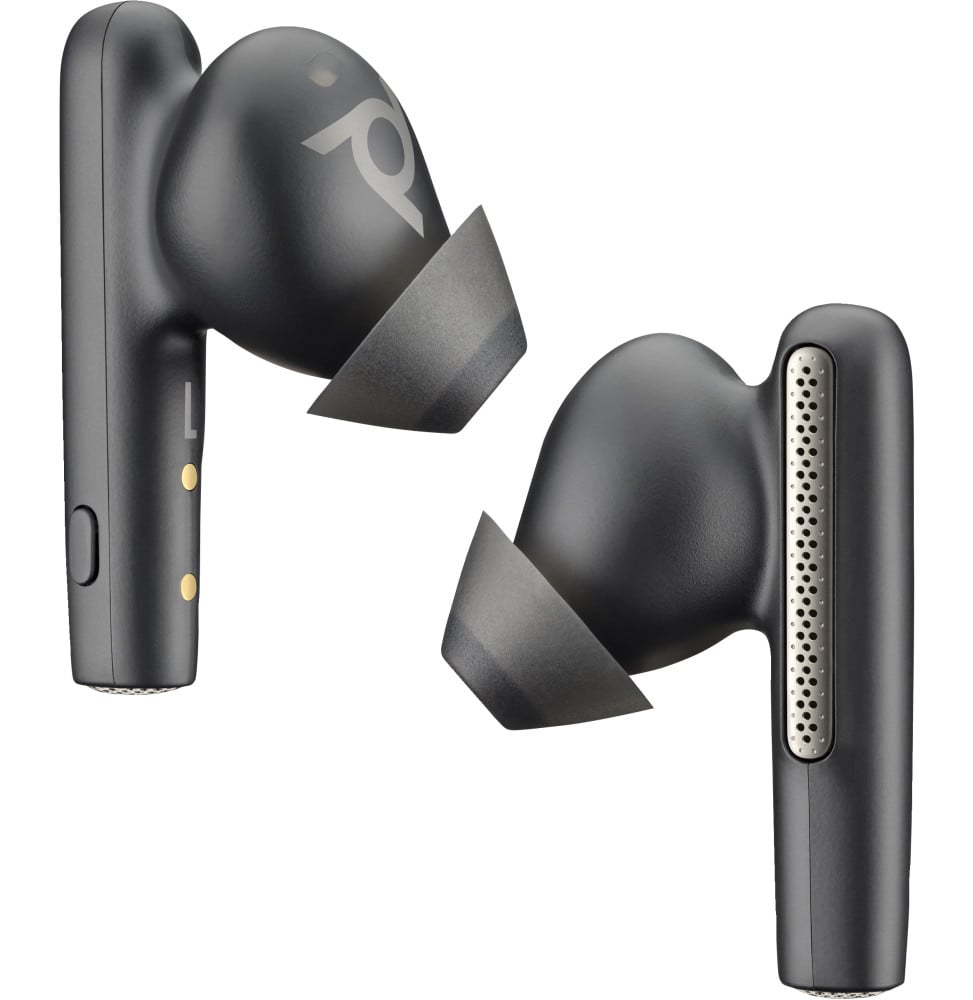 POLY Écouteurs noir charbon Voyager Free 60+ UC + adaptateur USB-C BT700 + étui de charge avec écran tactile (7Y8G4AA)