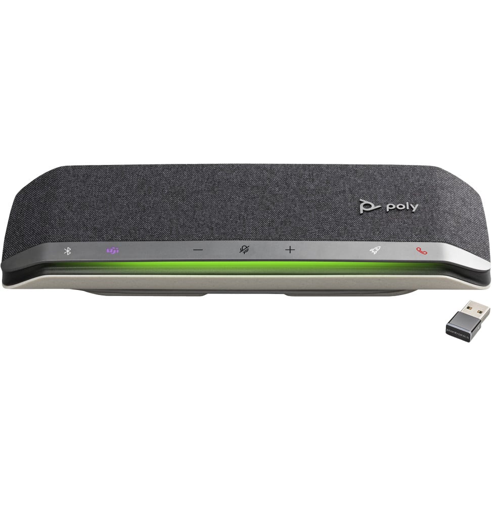 POLY Haut-parleur Sync 40+ certifié Microsoft Teams USB-A USB-C +adaptateur BT700 USB-A (77P36AA)