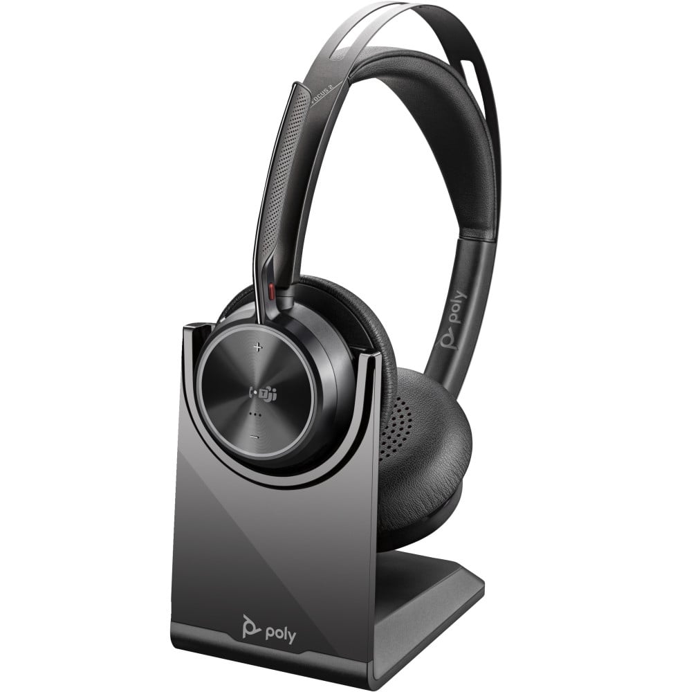 POLY Voyager Focus 2 Microsoft Teams Certified USB-C-C Headset +USB-C/A Adapter (9T9J4AA)