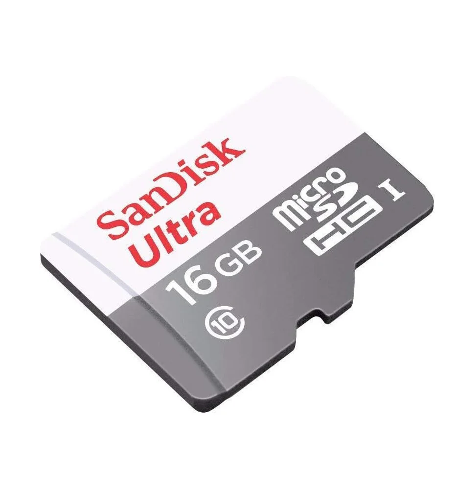 Carte mémoire SanDisk Ultra microSDHC 16 Go vue rapprochée