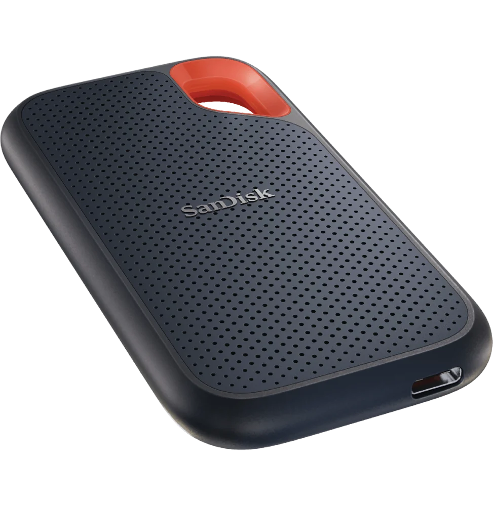 SSD portable SanDisk Extreme 2 To vue rapprochée
