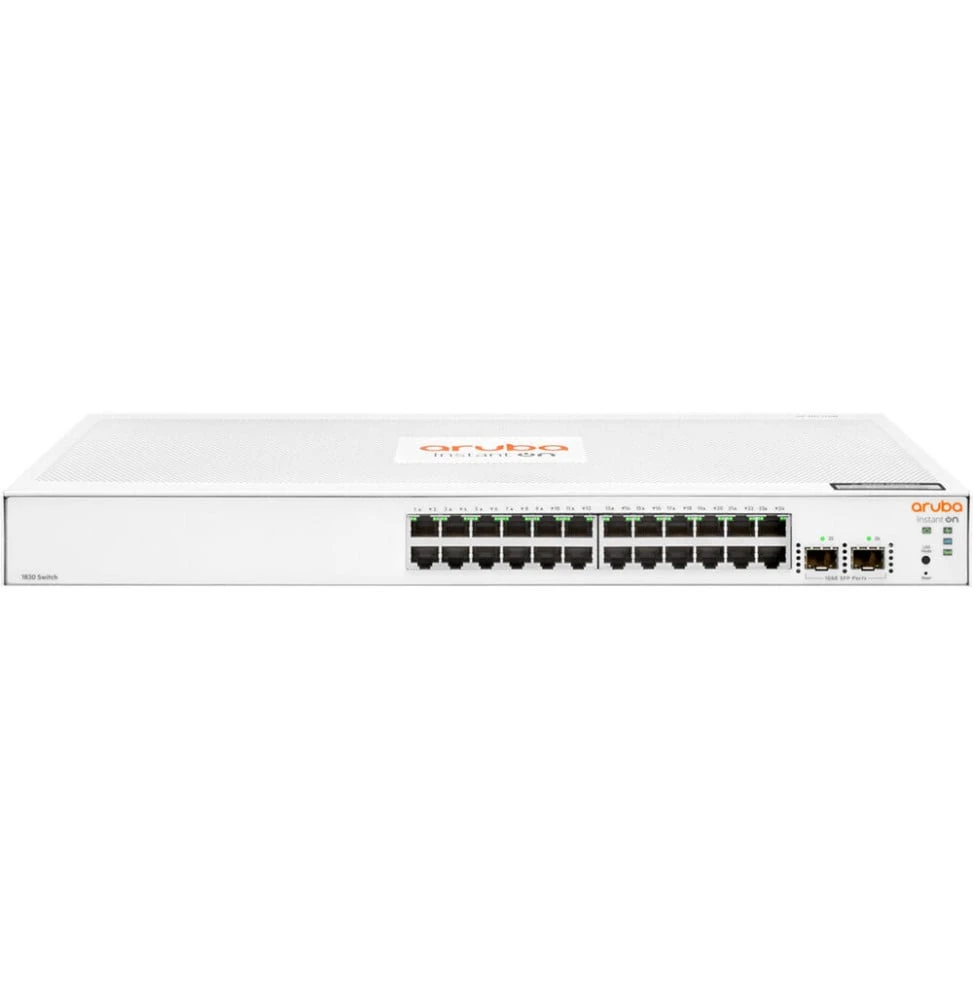Switch Administrable Aruba Instant On 1830 24G 2SFP JL812A vue de face