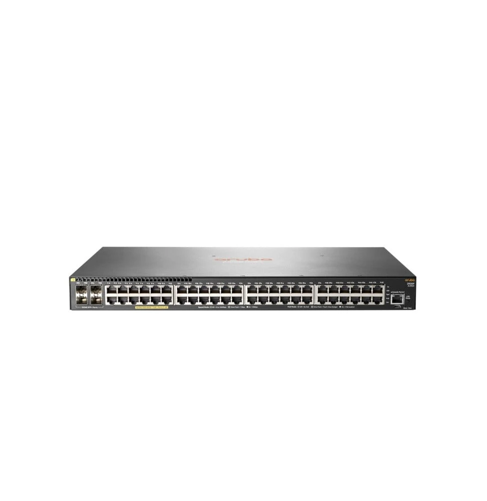 Switch PoE Aruba 2930F 48 ports PoE+ 4SFP JL262A vue de face