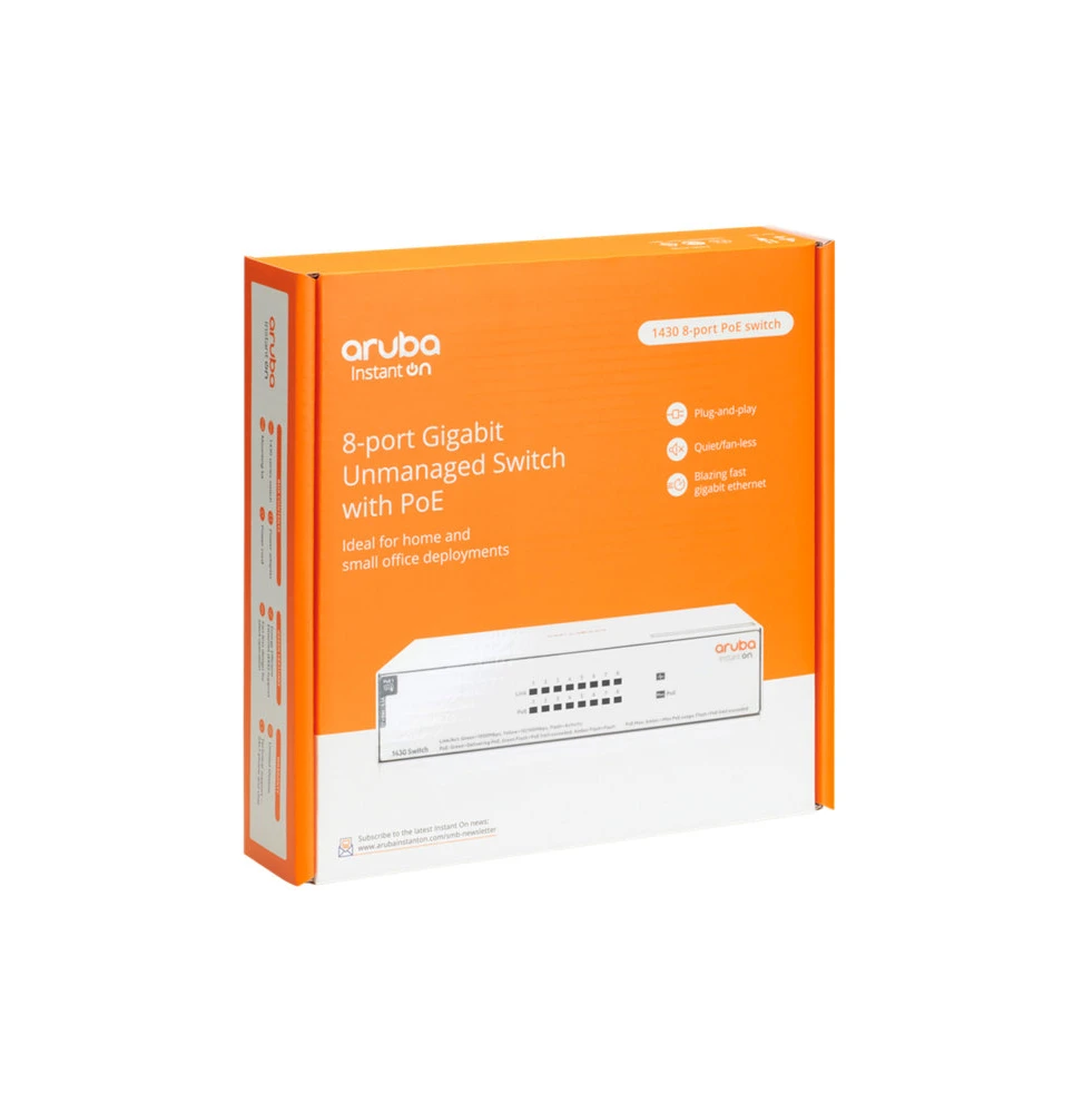 Switch PoE Aruba Instant On 1430 8G R8R46A vue 2 — Global Zone Rabat
