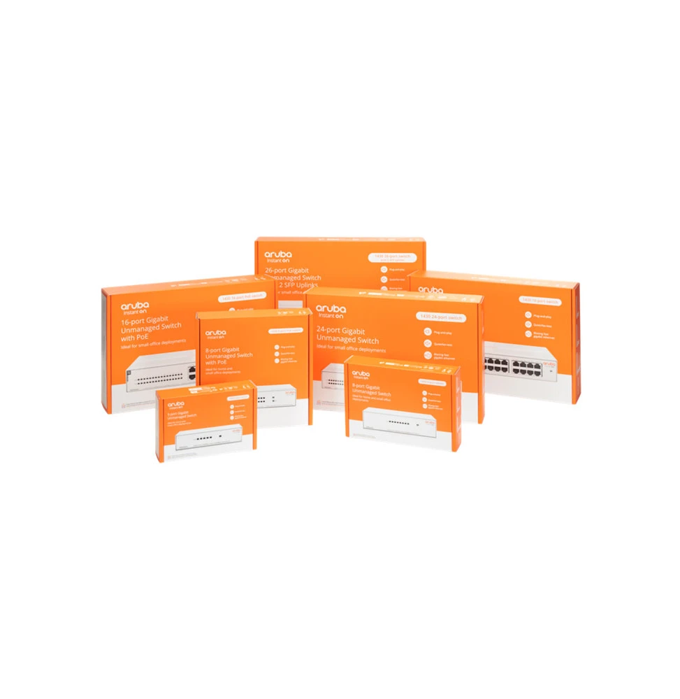 Switch PoE Aruba Instant On 1430 8G R8R46A vue 4 — Global Zone Marrakech