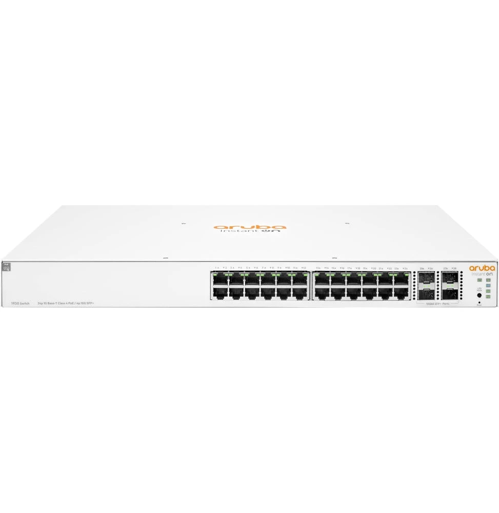 Switch PoE Aruba Instant On 1930 24 ports Classe 4 PoE+ 4SFP 195W JL683B vue de face