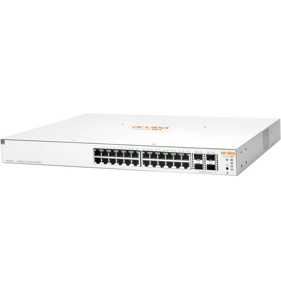 Switch PoE Aruba Instant On 1930 24G Classe 4 PoE 4SFP/SFP+ 195 W JL683A vue de face