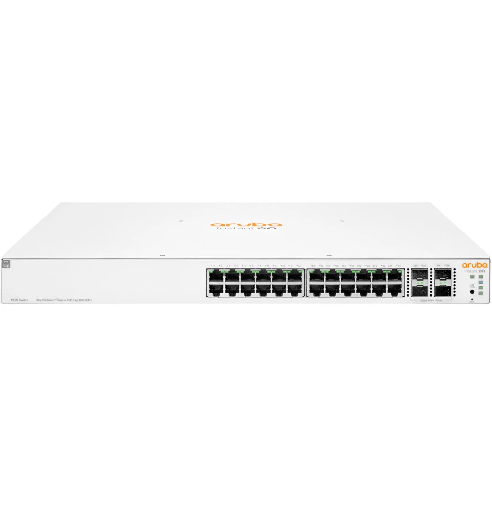 Switch PoE Aruba Instant On 1930 24G Classe 4 PoE 4SFP/SFP+ 370 W JL684A vue de face