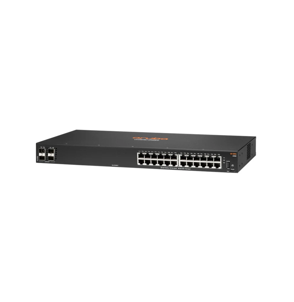 Switch Réseau Aruba CX 6100 24G 4SFP+ JL678A vue 2 — Global Zone Rabat