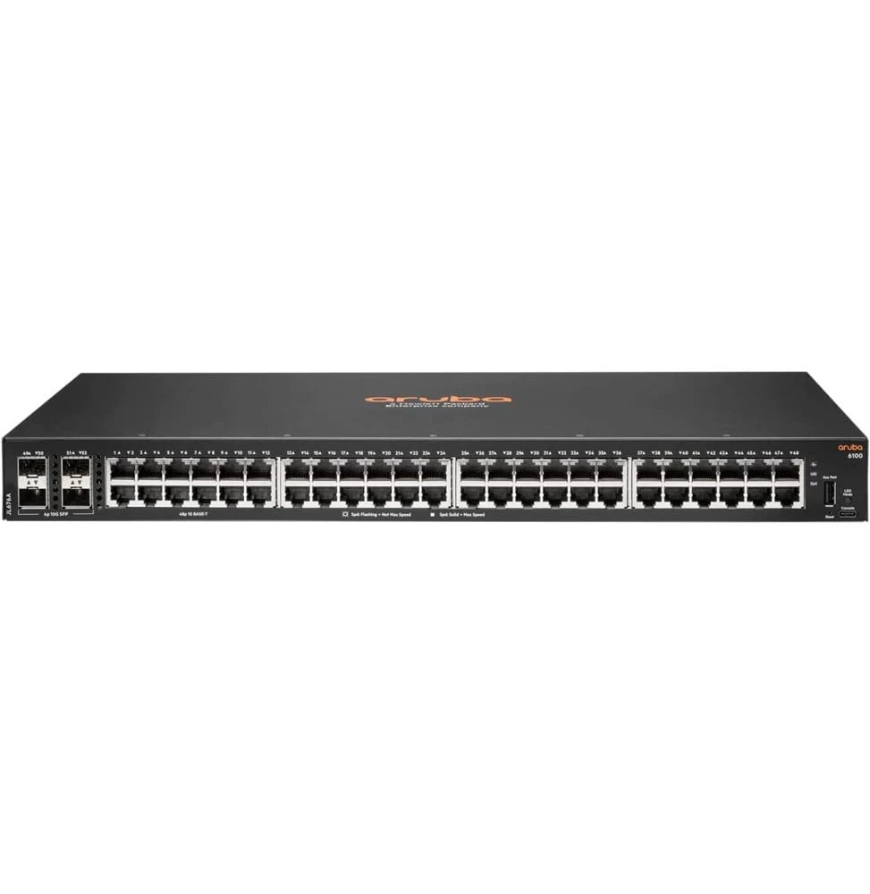 Switch Réseau Aruba CX 6100 48G 4SFP+ JL676A vue de face