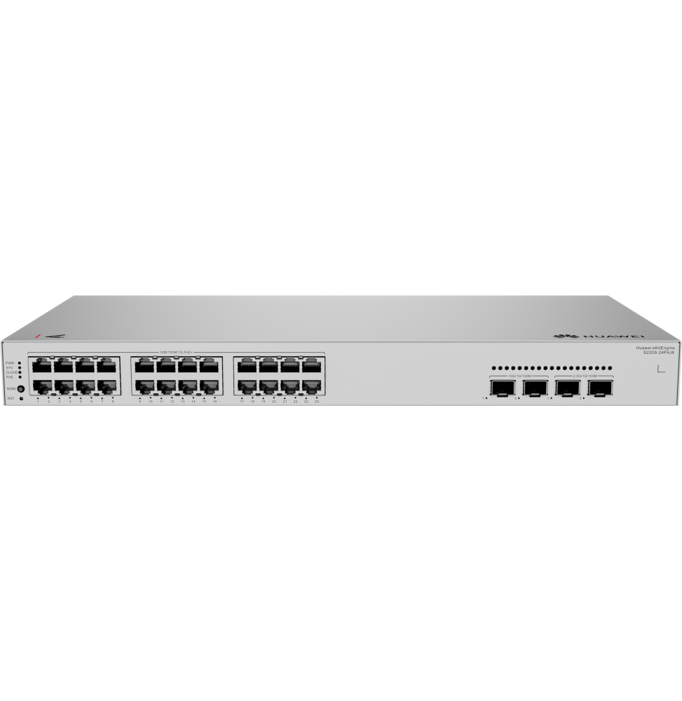 Switch Réseau Huawei eKitEngine S220S-24P4JX 24 Ports / 4SFP - PoE+ 400W vue principale