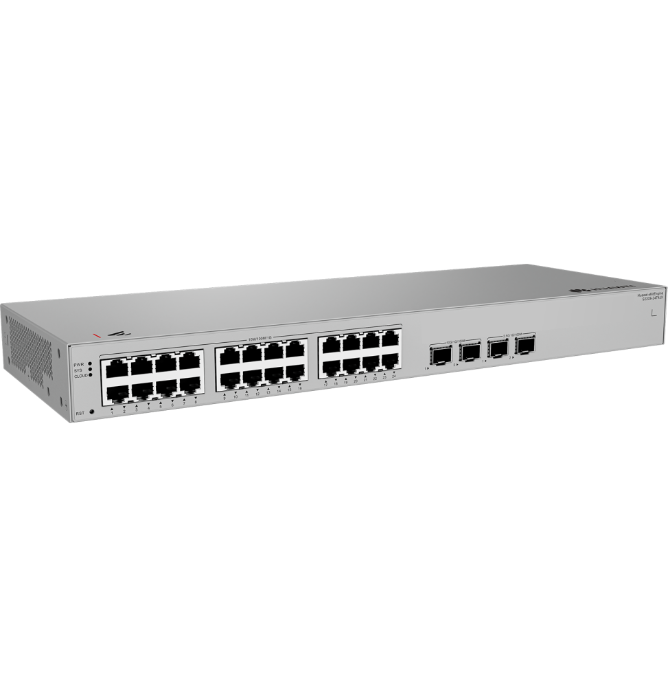 Switch Réseau Huawei eKitEngine S220S-24T4JX vue angle — Global Zone Rabat