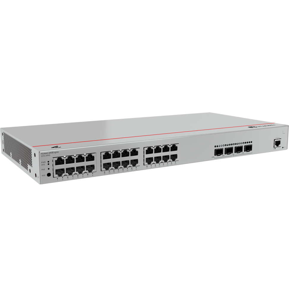 Switch Réseau Huawei eKitEngine S310-24P4X vue angle — Global Zone Rabat