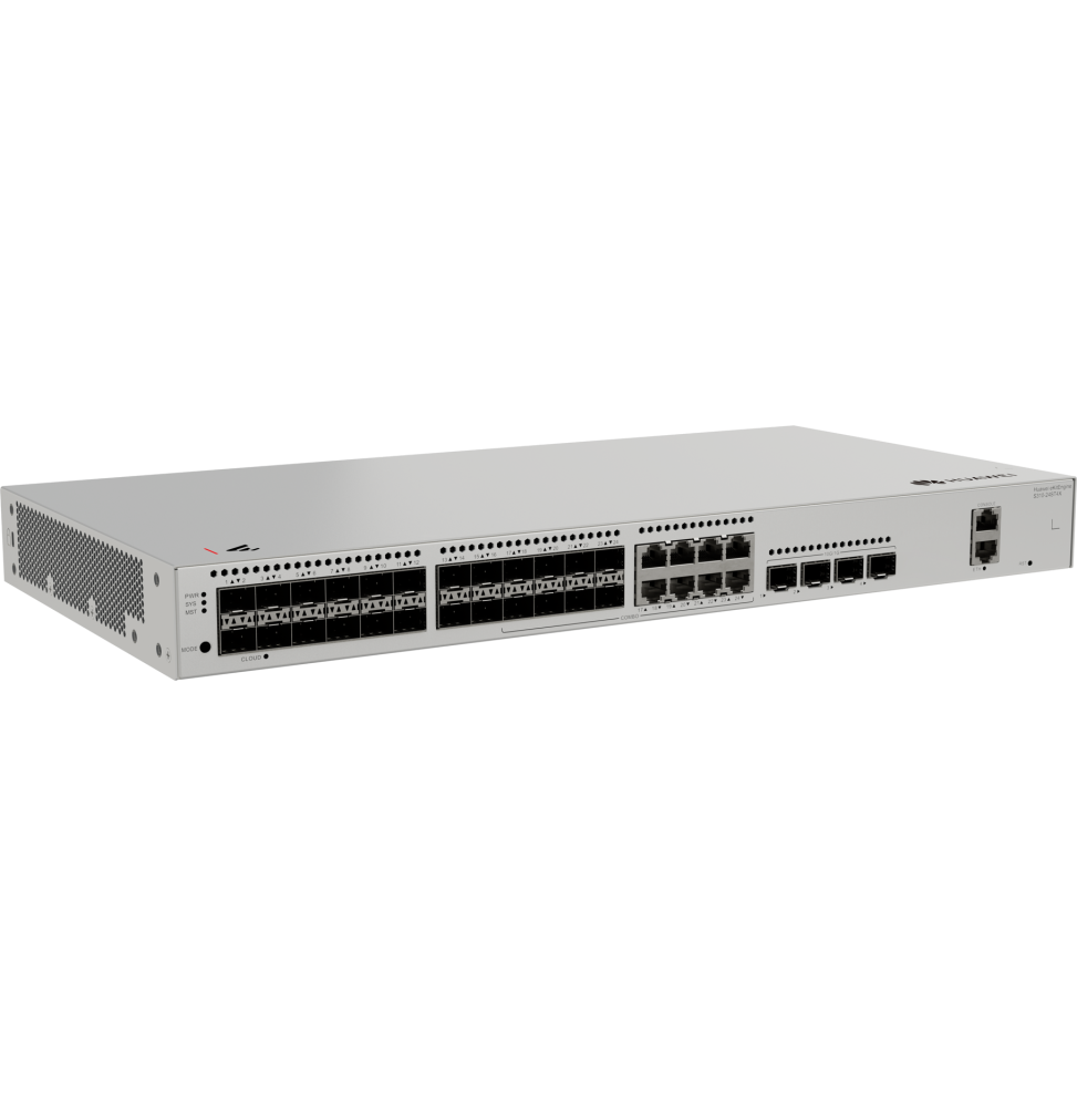 Switch Réseau Huawei eKitEngine S310-24ST4X 24 Ports vue angle — Global Zone Rabat