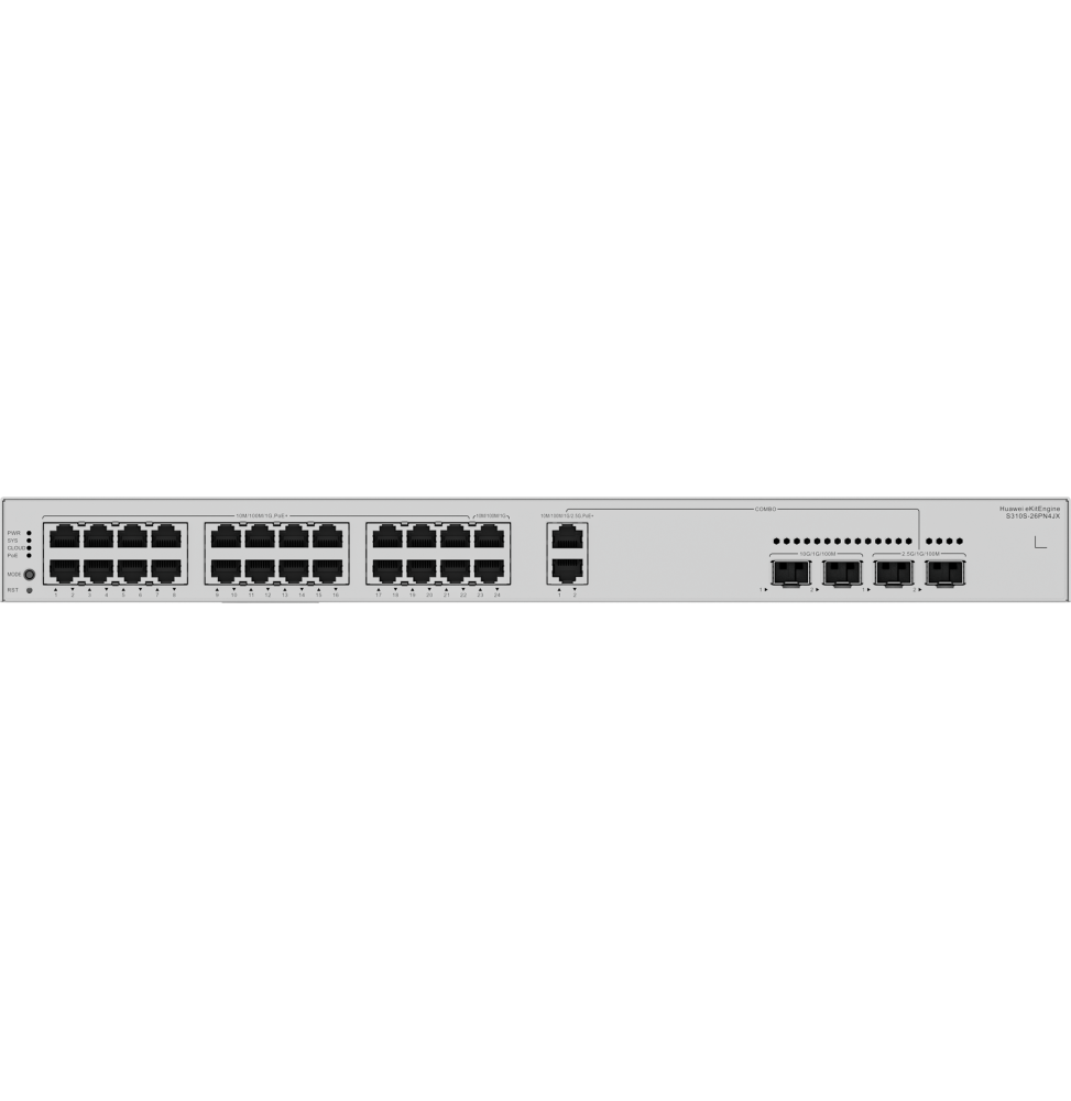 Switch Réseau Huawei eKitEngine S310S-26PN4JX 24 Ports vue principale
