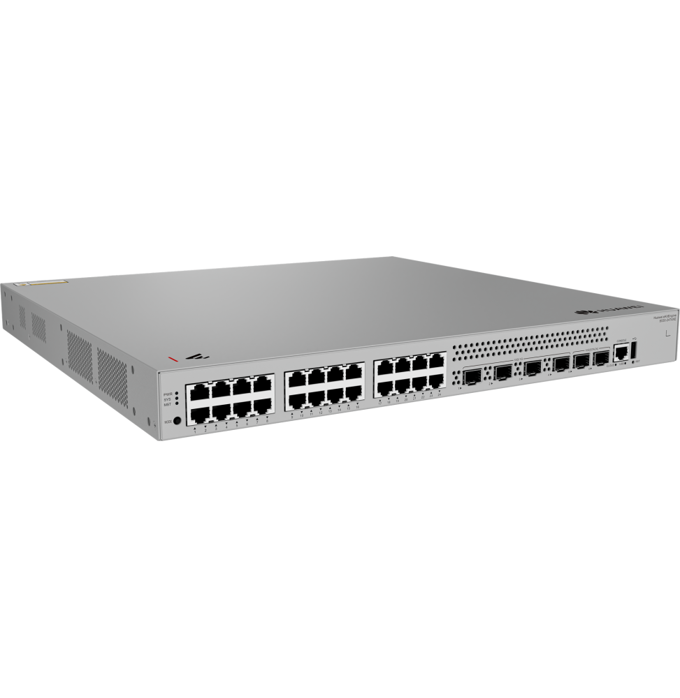 Switch Réseau Huawei eKitEngine S530-24T4XE 24 Ports vue angle — Global Zone Rabat