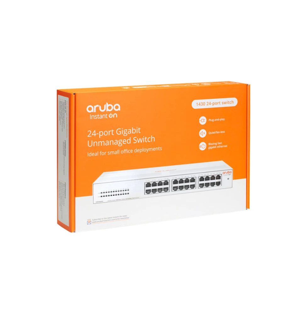 Switch Réseau Aruba Instant On 1430 24G R8R49A vue 2 — Global Zone Rabat