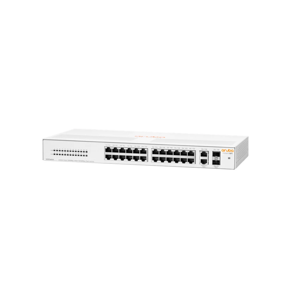 Switch Réseau Aruba Instant On 1430 26G 2SFP R8R50A vue de face